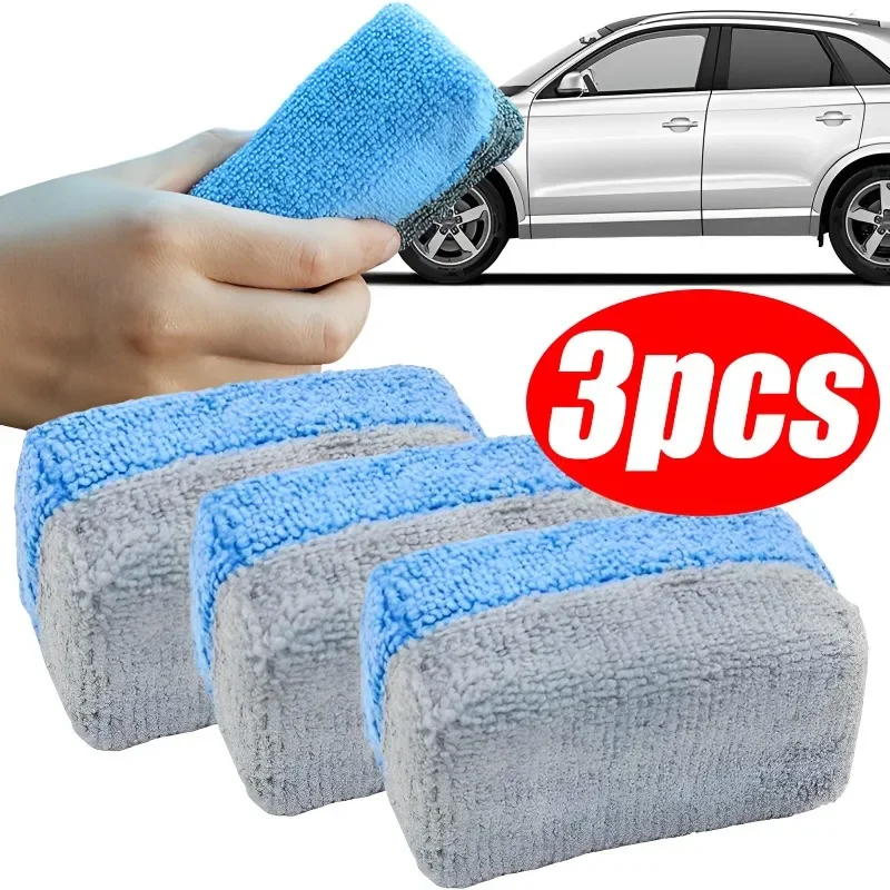 

Car Cleaning Sponge Cloth Car Beauty Waxing Crystallization Sponge Microfiber Applicator Pad Car Wash Cleaning Absorbent Wipe