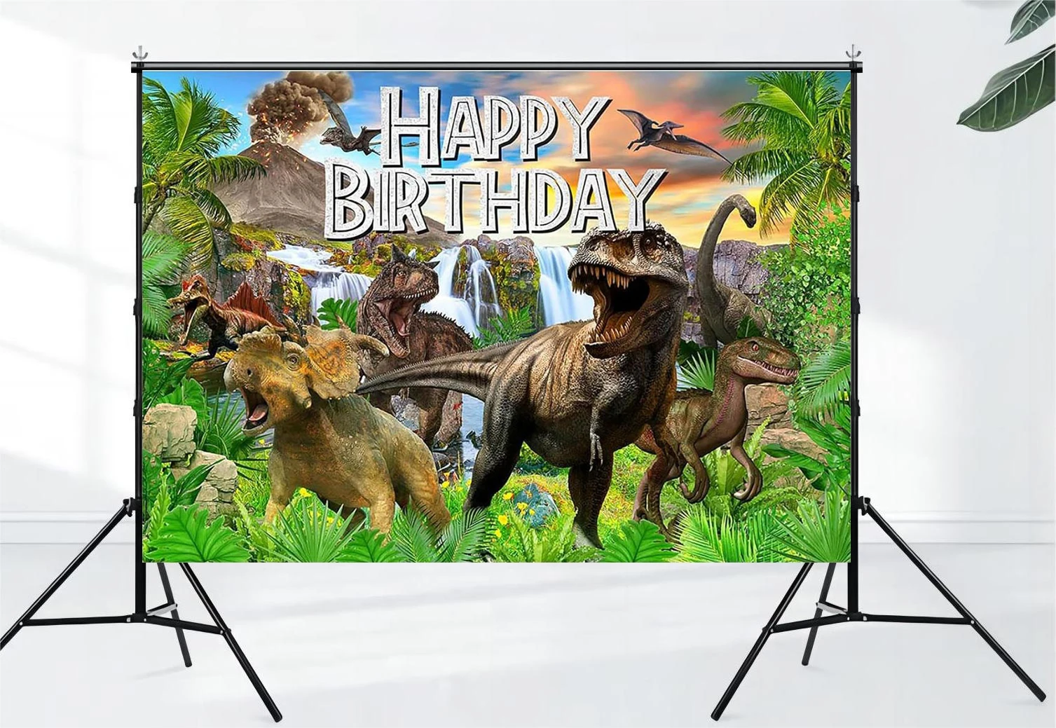 Dinosaur Birthday Wild Animal Jungle Dinosaur World Happy Birthday Party Decoration Boy Jurassic Dinosaur Theme Birthday Banner