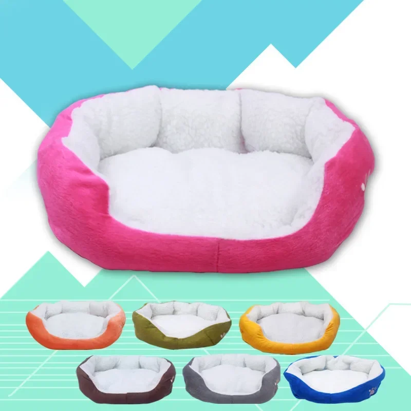 Waterproof Cheapest Bed Winter Nest for ANimal with Non-Skid Bottom Puppy Cushion Cat Sleeping Sofa Rabbit House Mat