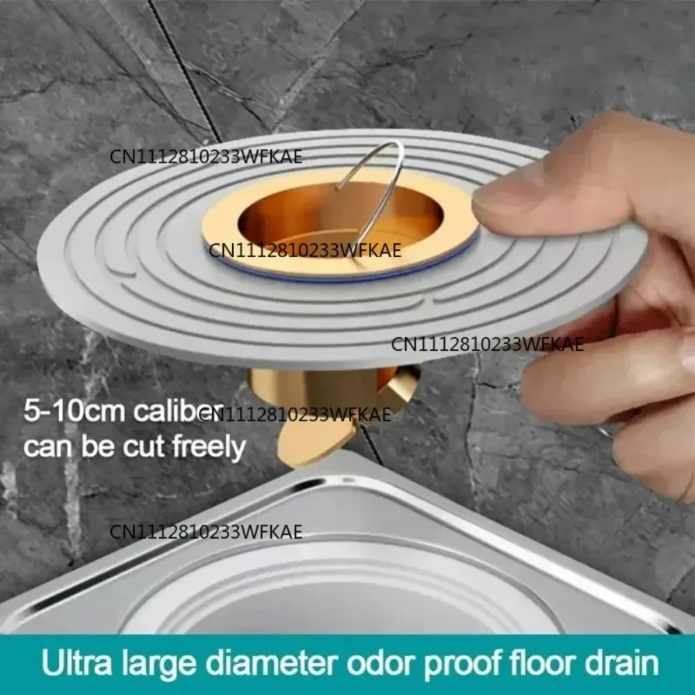 Large Size Brass Floor Drain Core Odor & Insect Proof Bathroom Sewer Rapid Drain Quick in for Enhanced Plumbing Efficiency