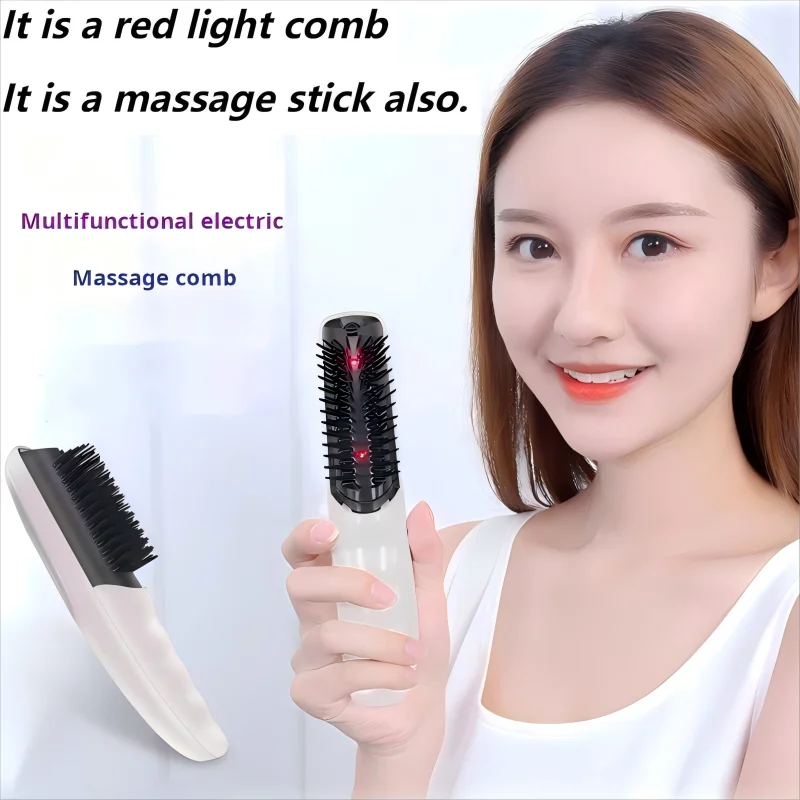 Red Light Care Scalp Massage Comb Hair Scalp Massager Cordless Electric Massager for Scalp and Hair Portable Massager for Head