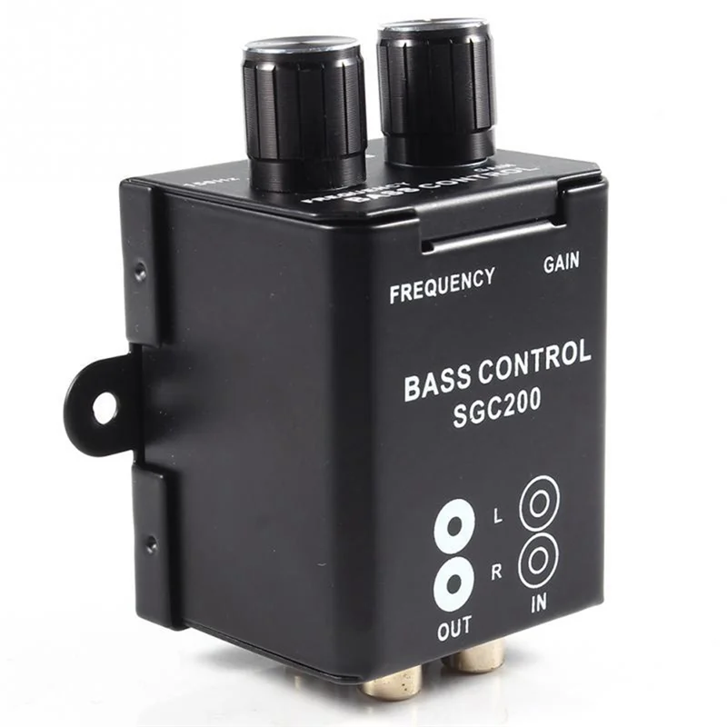 Auto Car Remote Amplifier Subwoofer Car Audio Equalizer Crossover Bass Controller Bass Equalizer Controller 4 RCA-A02G