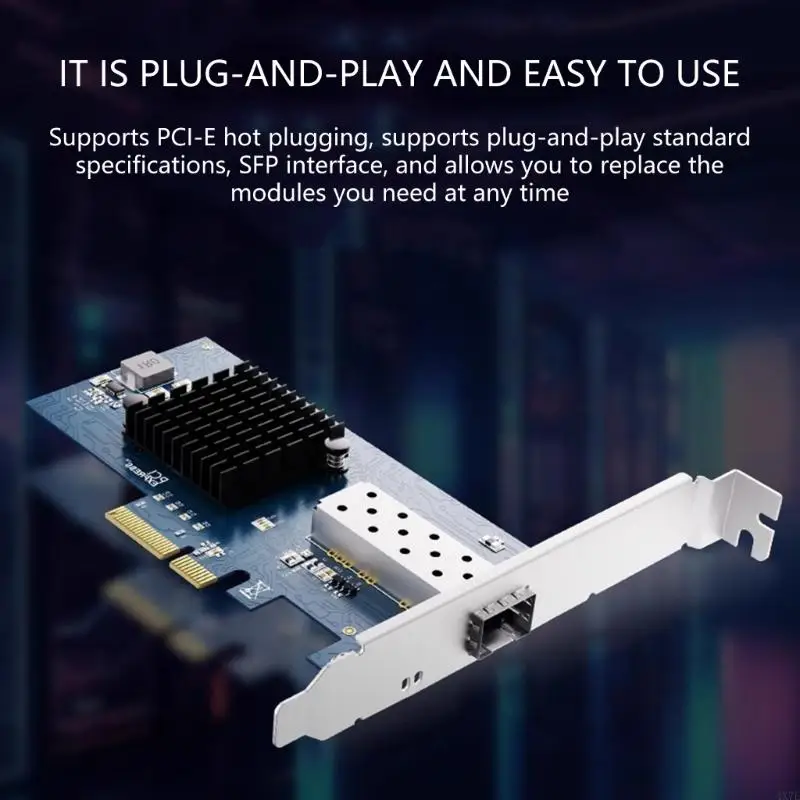 4x7e PCIe 4x 10Gbps Ethernet Card Single SFPS -poort voor database virtualisatie -applicaties