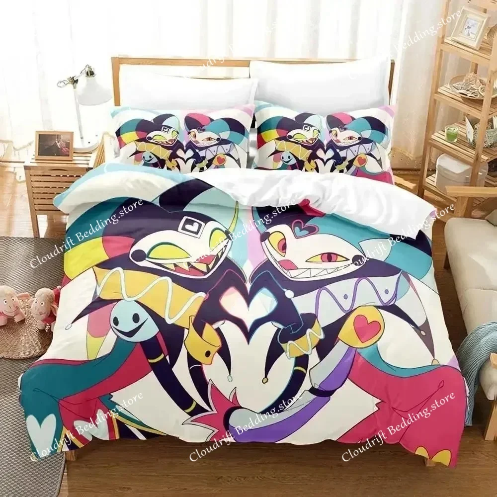 

3D Print Game Fizzarolli Boss Bedding Set Single Twin Full Queen King Size Bed Set Adult Kid Bedroom Duvet Cover Sets
