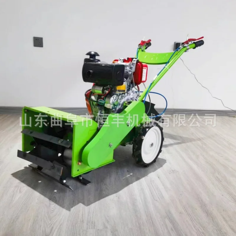 

(Customized for sea shipping) Orchard corn weeding self-propelled weeder, new four-wheel drive weeder, small rotary tiller, tren