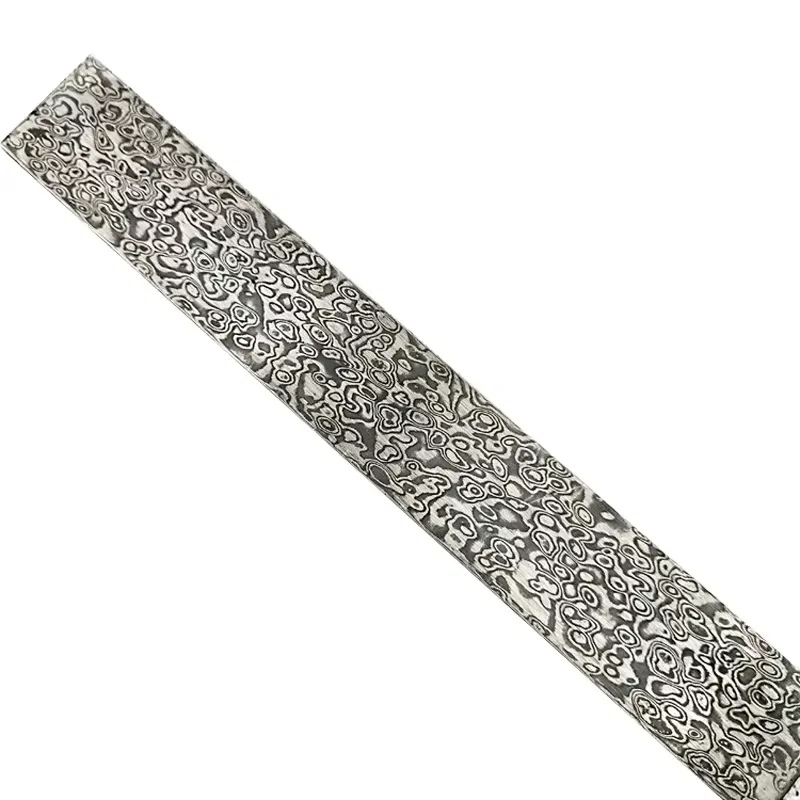 Dropship Damascus Steel Billets Forged Cloud Patterned Sandwich Steel Knife Blanks Bar DIY Knife Making Tool Parts 22x3x0.3CM