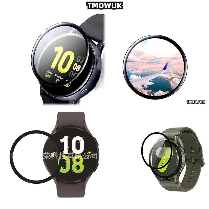 

For Samsung Galaxy Watch 4 5 6 7 Ultra FE PRO 47 44 43mm 40mm - Soft Protective Film With 3D Curved Edge-to-edge Coverage