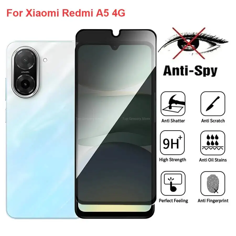 

For Xiaomi Redmi A5 Anti Spy Privacy Tempered Glass Protector Compatible For Redmia5 4G Full Cover Screen Phone Film
