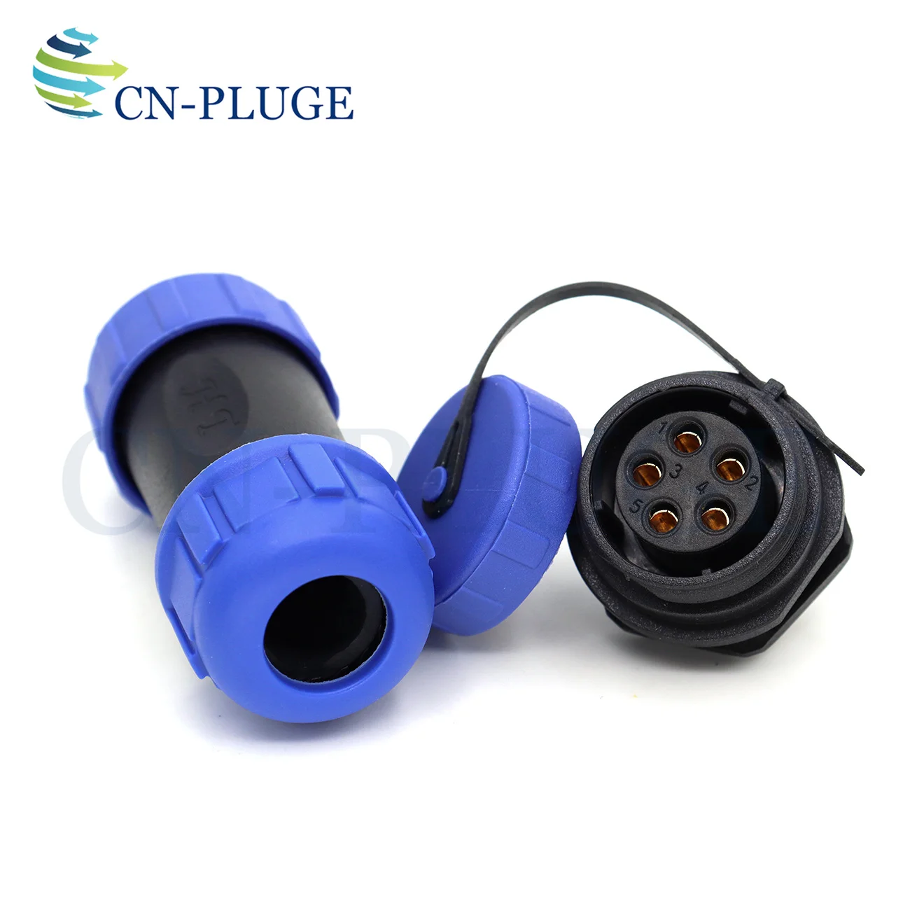 SP21 Waterproof IP68 Outdoor Industrial Connector 2 3 4 5 6 7 8 9 10 12 Pin 21mm Nut Panel Mount Male Plug Female Socket