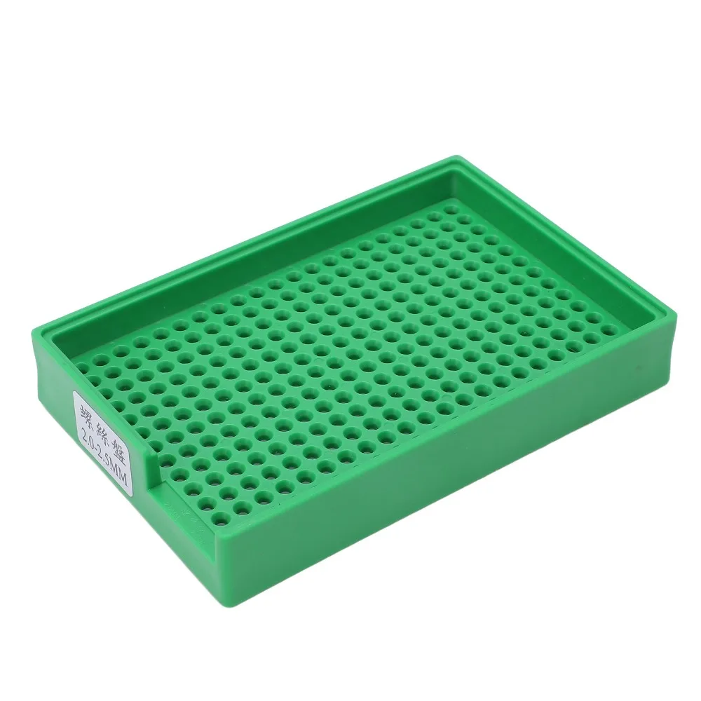 273 Holes Screw Organization Plate Green Uniform Aperture Anti Static Screw Organizer 2.0-2.5mm Aperture