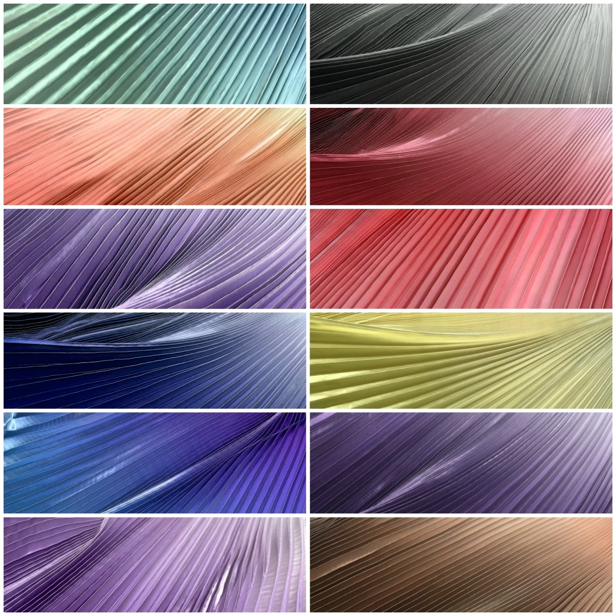 

Glossy Gradient Pleated Fabric By Meters for Clothing Skirts Dresses Sewing High Quality Breathable Satin Hanfu Cloth Soft Silky