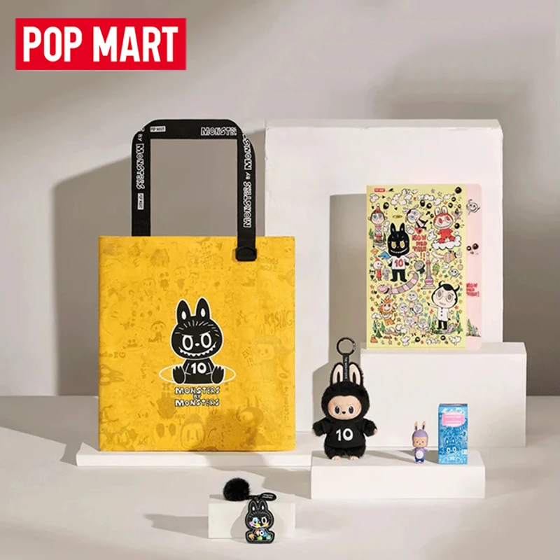 

POP MART LABUBU THE MONSTERS: Серия к 10-летию, лимитированная серия, подарочный набор, оригинальная таинственная коробка, игрушки-сюрпризы в пакете