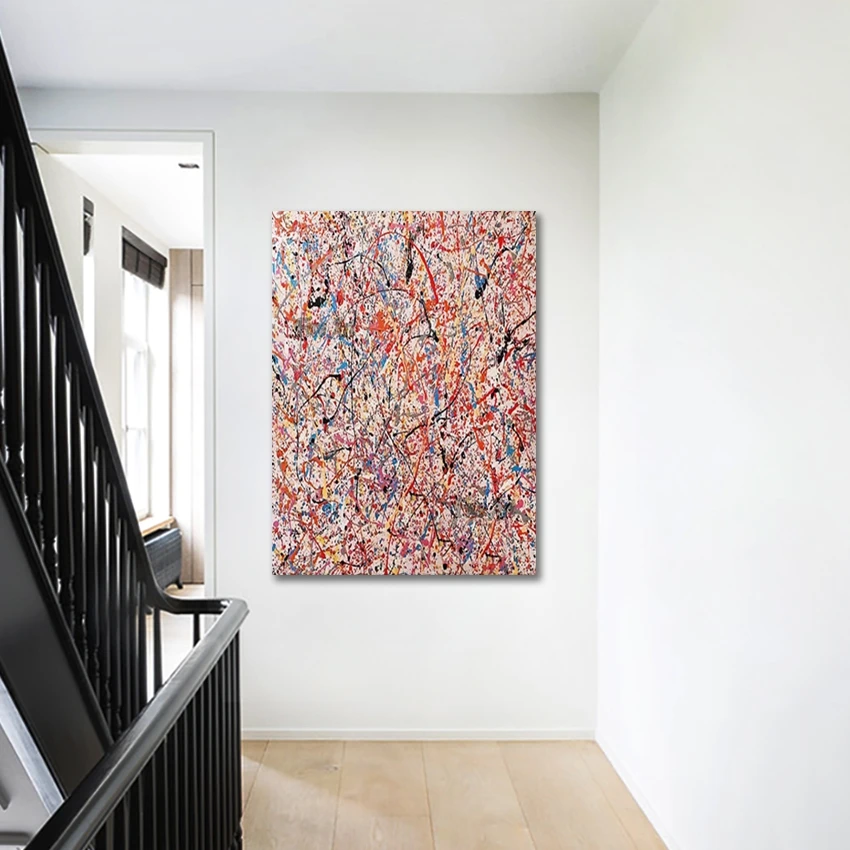 

Красочная акриловая текстурированная художественная стена, абстрактные картины на холсте, современная декоративная картина для гостиной, большой размер