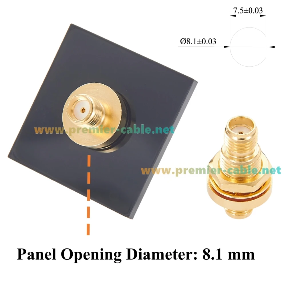 IP67 SMA Female to Female Bulkhead Adapter 50 Ohm SMA Panel Moun Coupler RF Coaxial Antenna Connector for FPV, WiFi, Ham Radio,