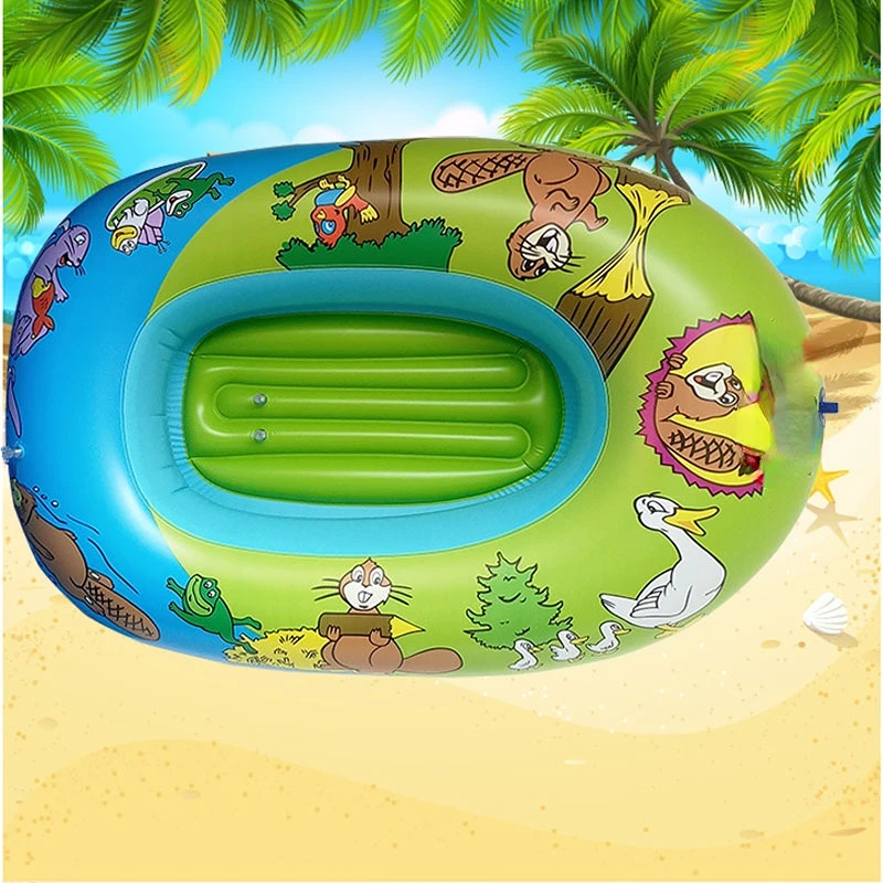 Children's Bathing Swimming Magic Toy Boat Cartoon Inflatable Boat Thickened Surfing Rafting Boat