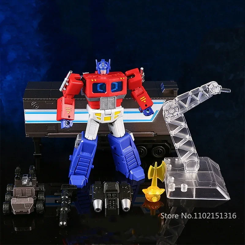 ألعاب التحول MS G1 JINBAO Optimus Mini Stature 2001 مقطورة الشكل عمل أنيمي فيلم OP قائد روبوت مشوه Mgtron