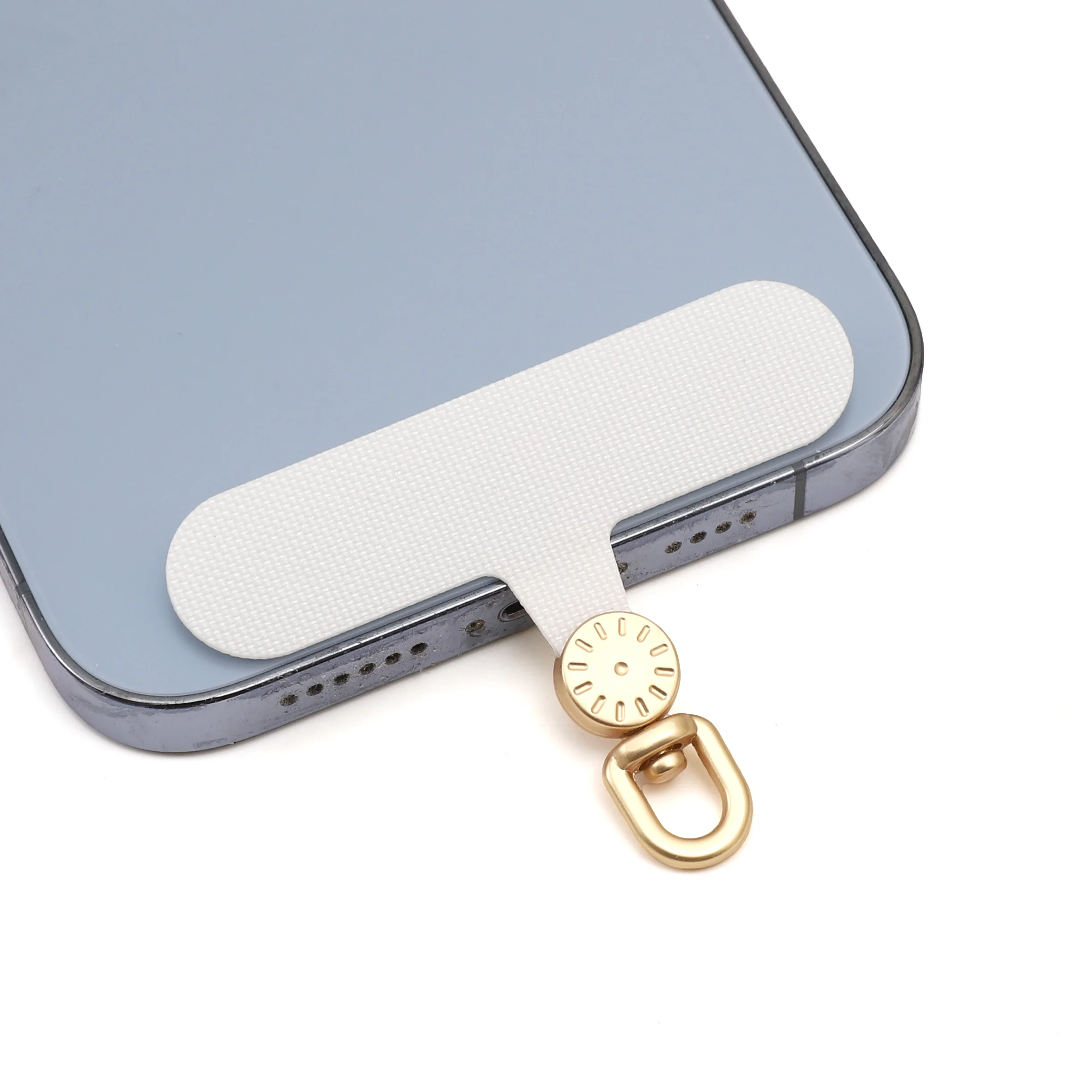 1pc Alloy Phone Lanyard Pad 6x4.5cm 0.6mm 360 Swivel Wear Resistant DIY Supplies for Phone Case Strap Wrist Charm Neck Lanyard