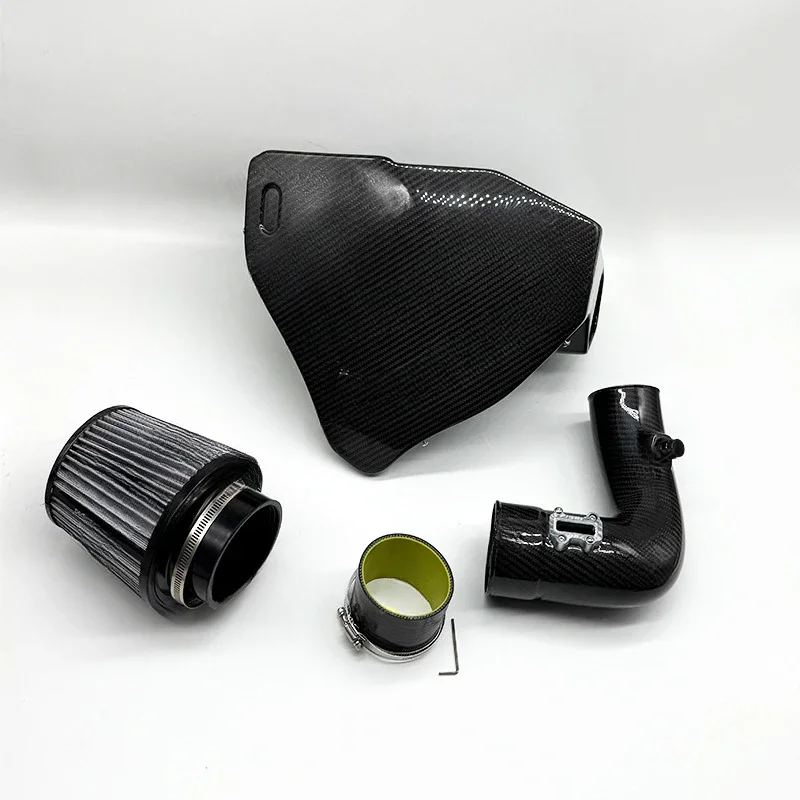 Automotive modified carbon fiber cold air intake system for Toyota Supra B48