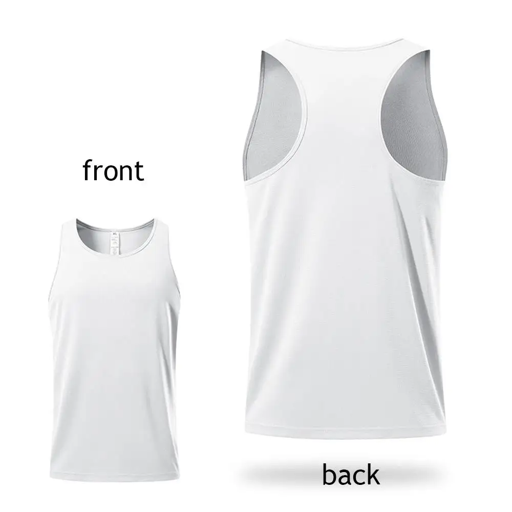 Summer Men's Tank Top Fashion Versatile Solid Color Singlets Casual O-neck Sleeveless Shirt Outdoor