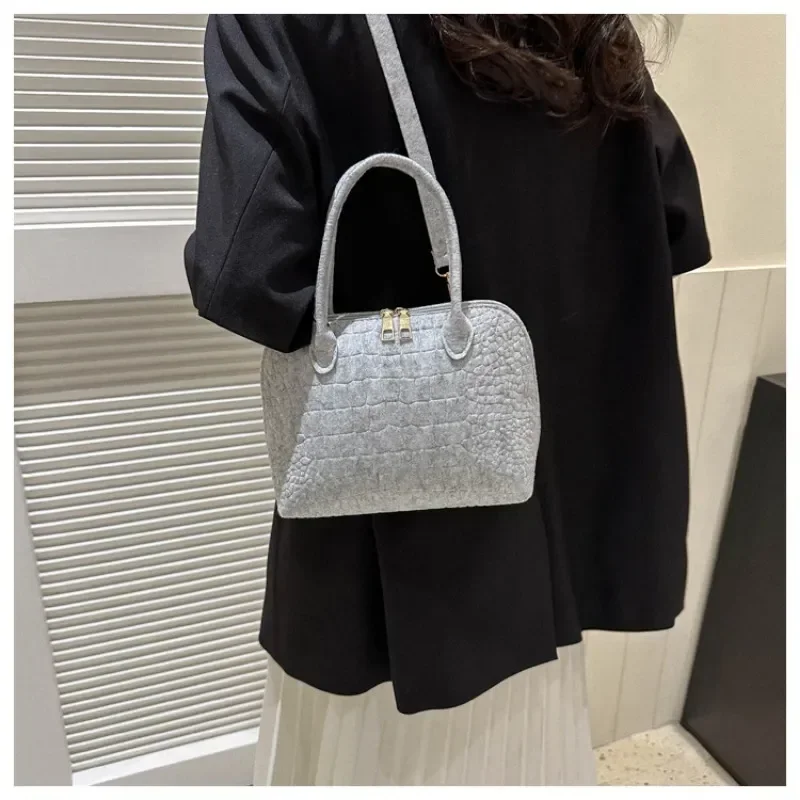 Bolso cruzado de ocio para mujer, bandolera de hombro Simple, a la moda, primavera, 2023