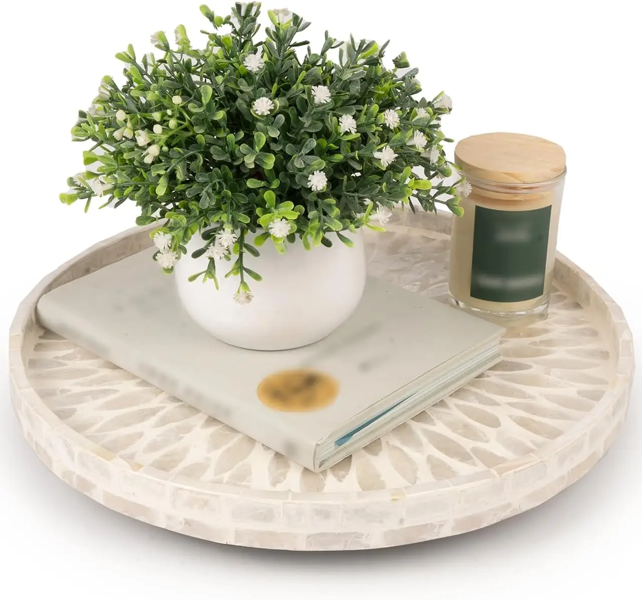 

Lazy Susan for Blat — Lazy Susan for Table, органайзер Turntable Mother of Pearl, проигрыватель Lazy Susan