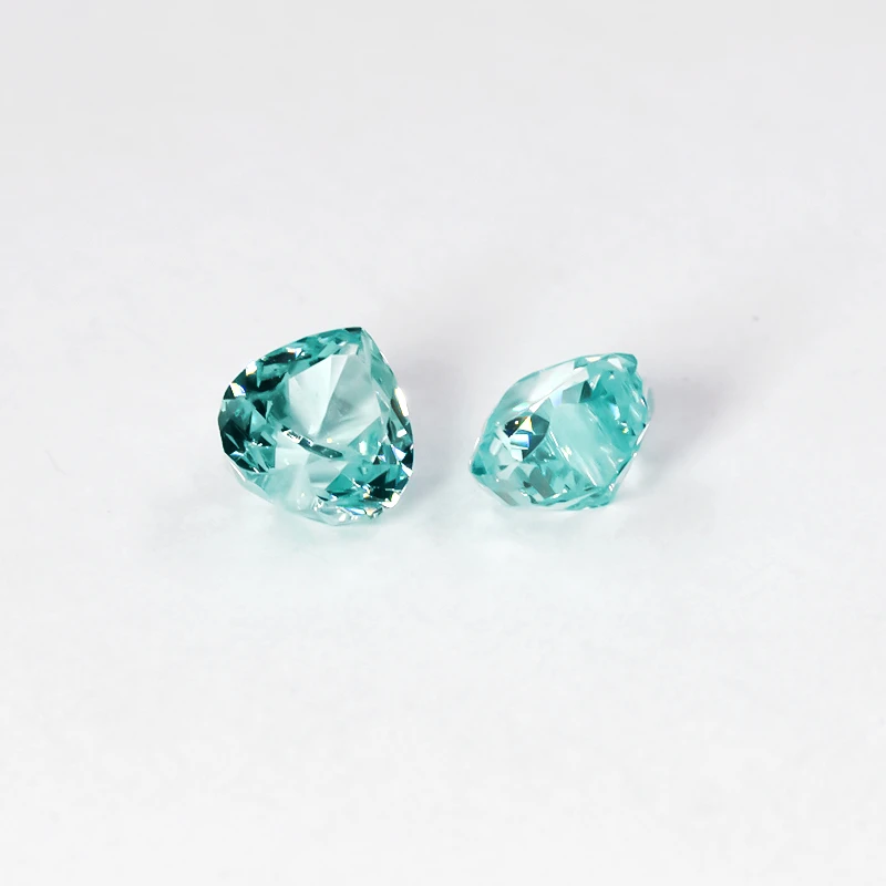 5x5mm Herz Zerkleinerte Eis-Schliff Lose CZ-Steine 5A Verschiedene Farben Kubisches Zirkonium Synthetische Edelsteine für Schmuck – Detail 14