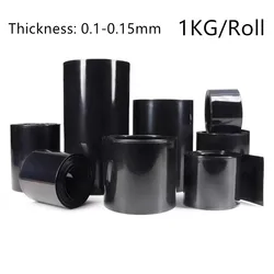 1KG PVC heat shrinkable tube battery holster shrink film black insulation heat shrinkable tube 18650 battery casing