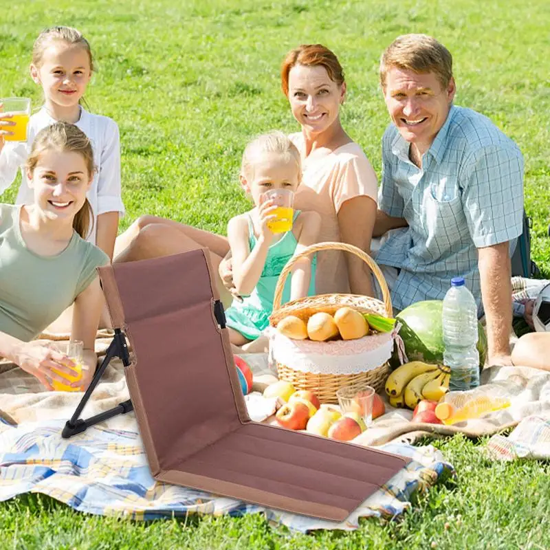 Beach Lounge Chair Portable Beach Mat Lounge Chair Water Proof Beach Lounger With Adjustable Backrest For Tanning Travel And