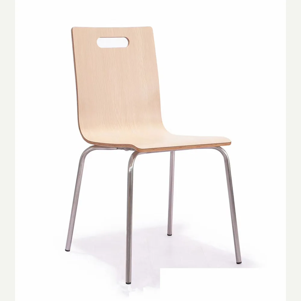 

Customizable board curved wooden chair