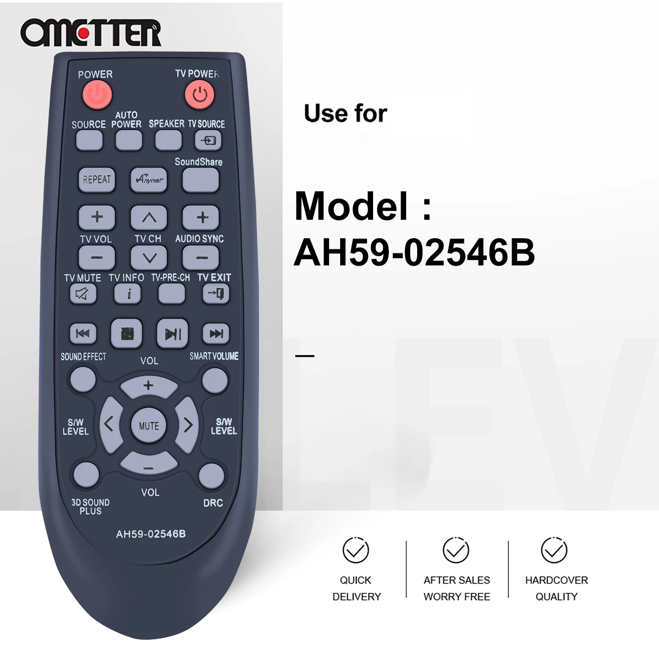 AH59-02546B عن التحكم ينطبق على سامسونج مكبرات الصوت من HW-F550 HW-F551 HW-FM55C HW-F550/ZA HW-F551/ZA HW-FM55C/ZA