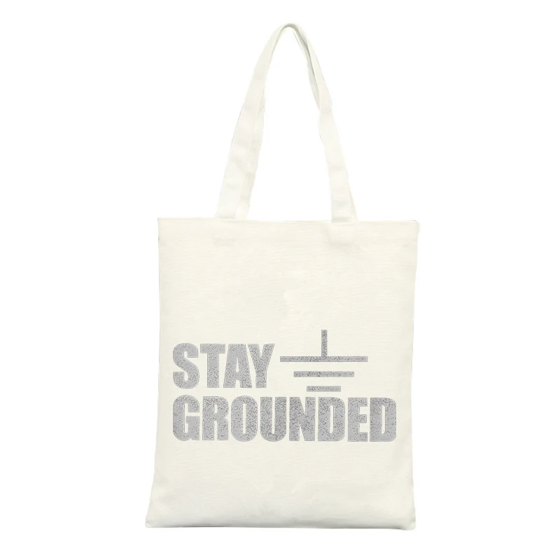 Slogan-style Canvas Tote Bag with Minimalist Design, Ideal for Casual Daily Use and Shopping Outings