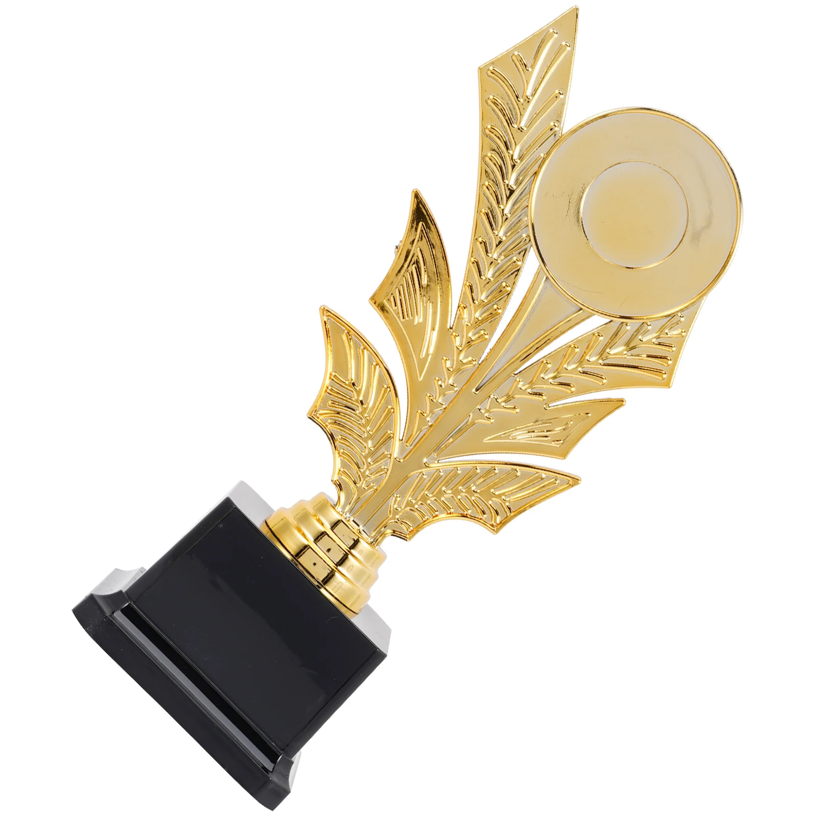 

1pcs Trophy Award Kids Sports Competition Plastic Gold Mini Engraving Customizable Souvenir Toy Lightweight Smooth Edge