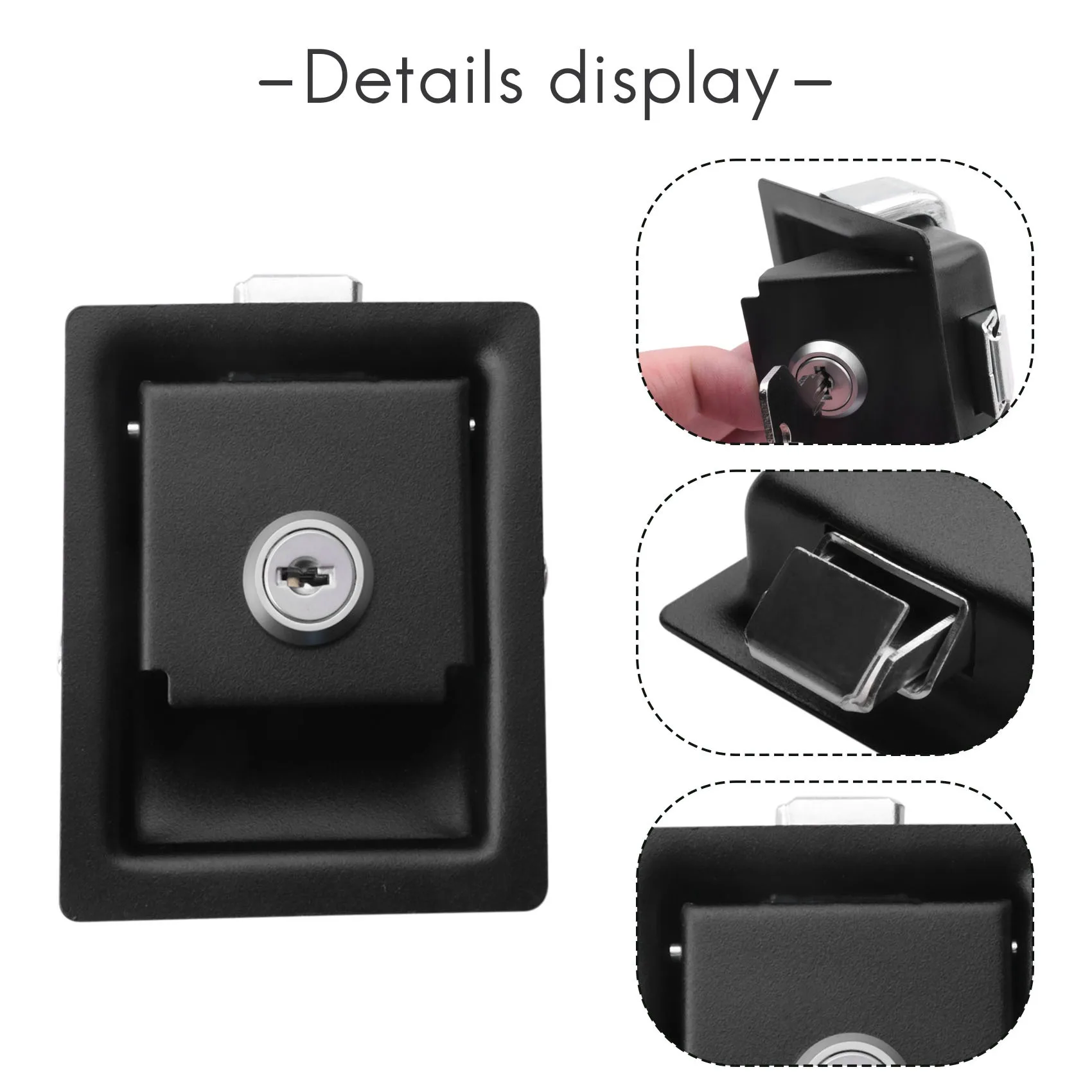 AU35 Rv Car Paddle Entry Door Lock Latch Slingerknopf Camper-Trailer Pull Type Panel Door Lock