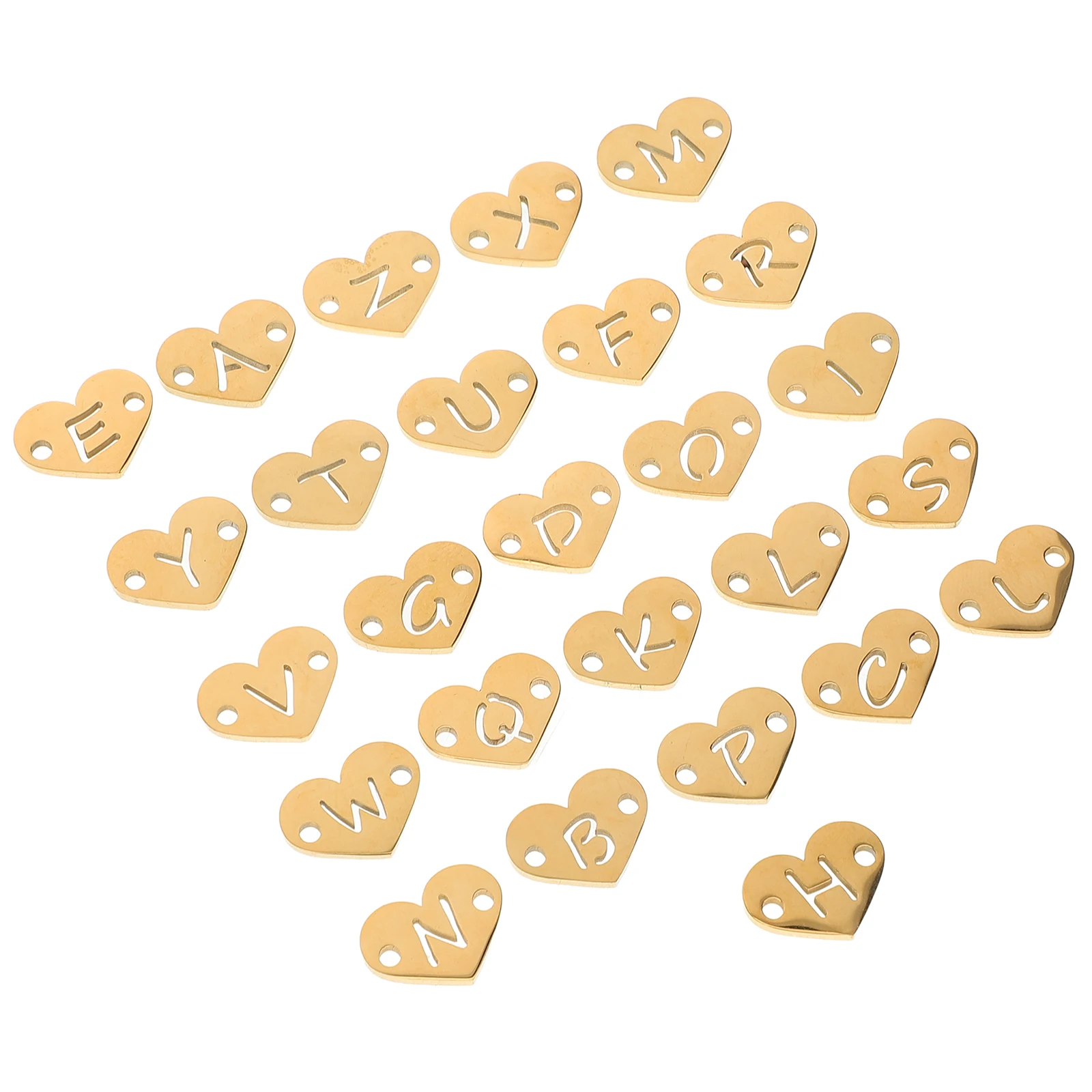 

26pcs Heart shaped Charms Love Hearts Earrings Pendants DIY Bracelet naments Jewelry Making Supplies Lightweight for Necklaces