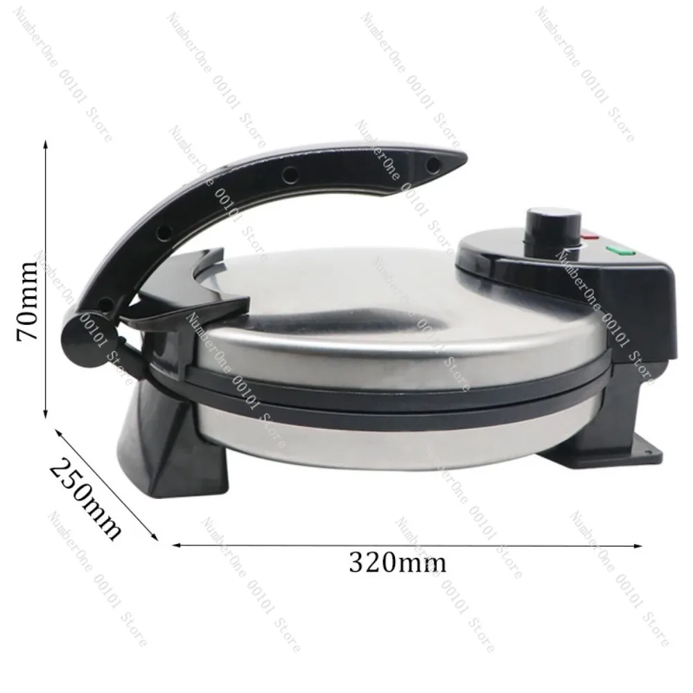 2000W Stainless Steel Automatic 12 Inch Rotary Scones Machinery Non-Stick Tortilla Rotary Machine With Temperature Control Butto