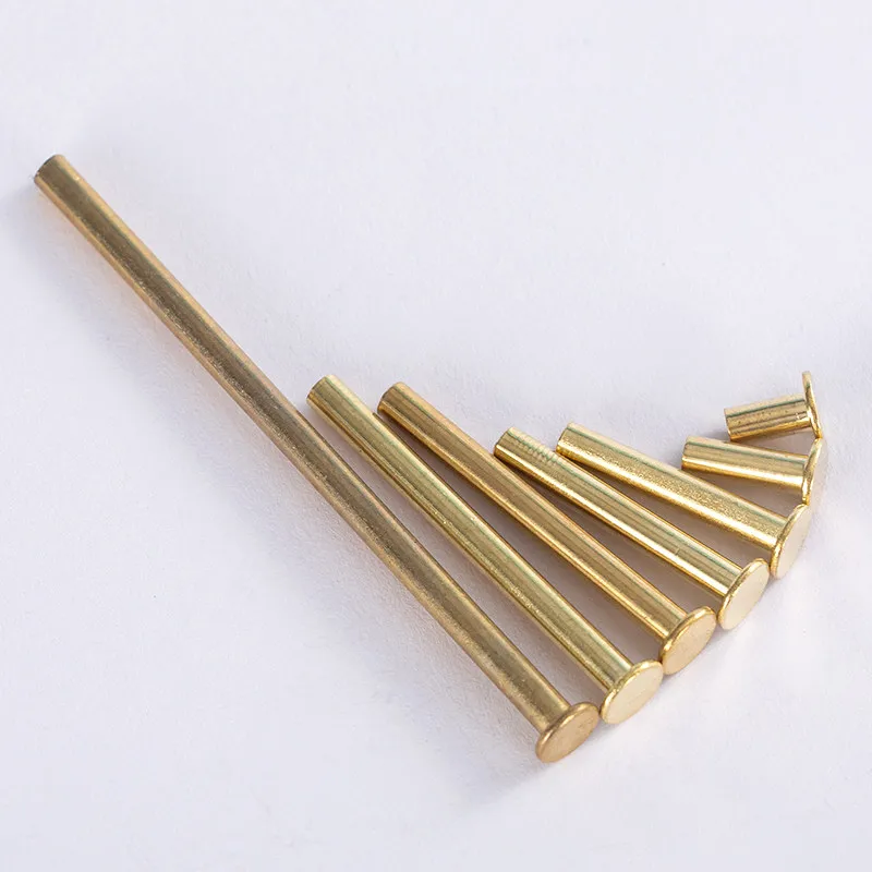 2~20Pcs Copperr Plated Binding Chicago Screws Photo Scrapbook Album Book Post Binding Screw Leather Bag Belt Chicago Screw