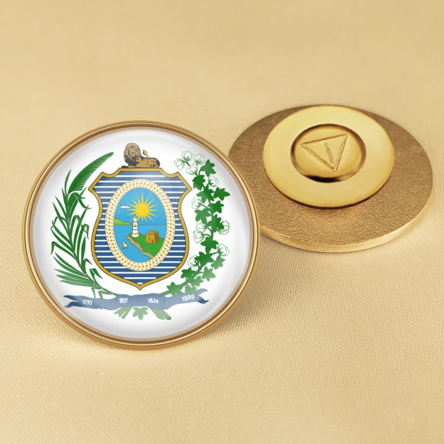 Bandeira de Pernambuco of Brazil National Emblem Flag Brooches Badges Lapel Pins