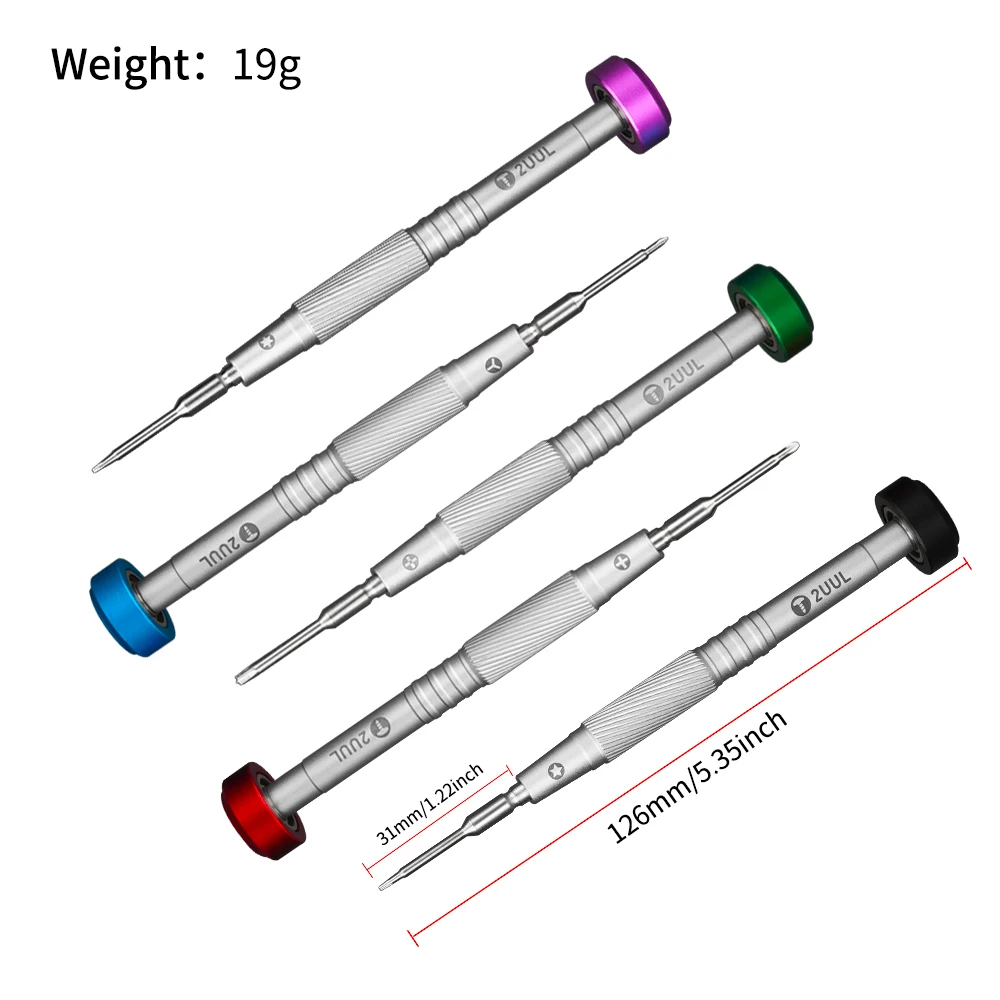 2UUL Precise Screwdriver Repair Bolt Driver For IPHONE Android Mobile Phone Clocks Watches LCD Screen Dismantling Tool