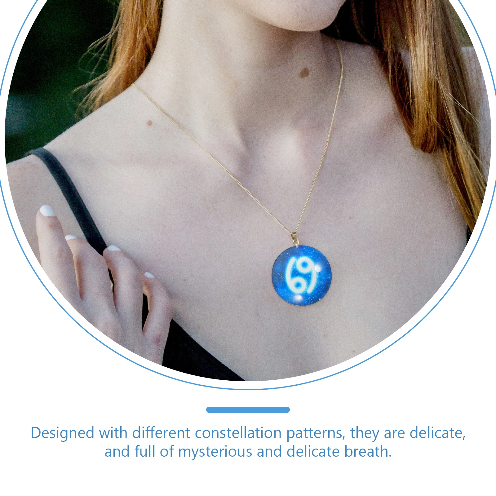 

20 Pcs Horoscope Pattern Jewelry Decoration DIY Gems Constellation Flat Back Dome Making Supplies Glass Round Cabochons