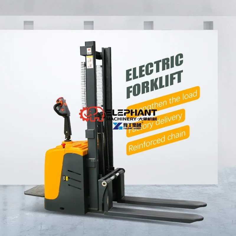 Free Shipping Electric Straddle Type 1.2ton 1.5ton 2ton 3m To 6m Electric Stacker DC Motor Economical Electric Stacker