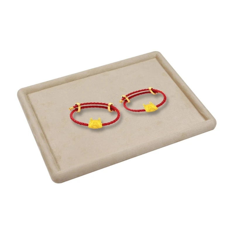 Elegant Cashmere Jewellery Drawer Jewelry Tray for Necklace and Bracelet Display Dropship