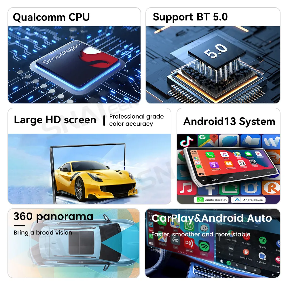 راديو سيارة أندرويد 13 لدودج رام 1500 2500 3500 2013-2023 شاشة 14.4 بوصة 8 + 128G ستيريو نظام تحديد المواقع والملاحة مشغل الصوت #4