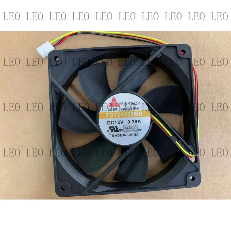 MY For Y.S.TECH 12025 FD121225MB DC12V 0.29A 12CM double ball cooling fan