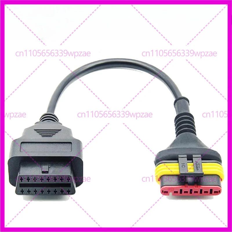 

2 шт. переходной кабель 6-контактный на 16-контактный мотоцикл для Benelli 6-контактный