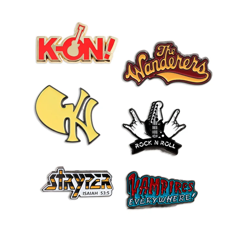 Pin con Logotipo de Banda de Rock 2026, Insignia de Música Punk y Metal, Broche, Joyería de Colección para Fans, Regalo, Accesorios para Ropa y Bolsos, Venta al por Mayor