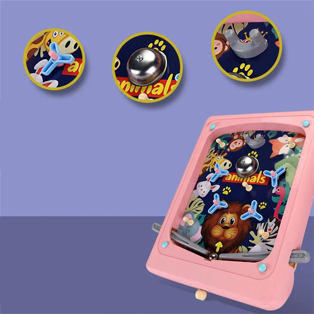Kids Desktop Pinball Game Machine Desktop Battle Pinball Toy Parent-Child Interactive Party Board Game Child Table Shooting Toys