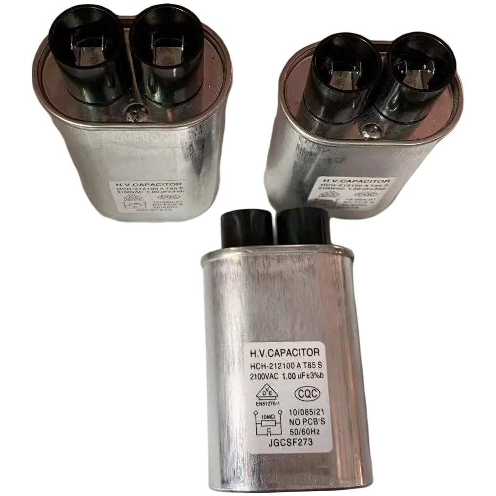 Capacitors: 0.7UF, 0.8UF, 0.9UF, 1.0UF, 1.1UF - 1.2UF, 2100V, suitable for microwave ovens, with high voltage resistance