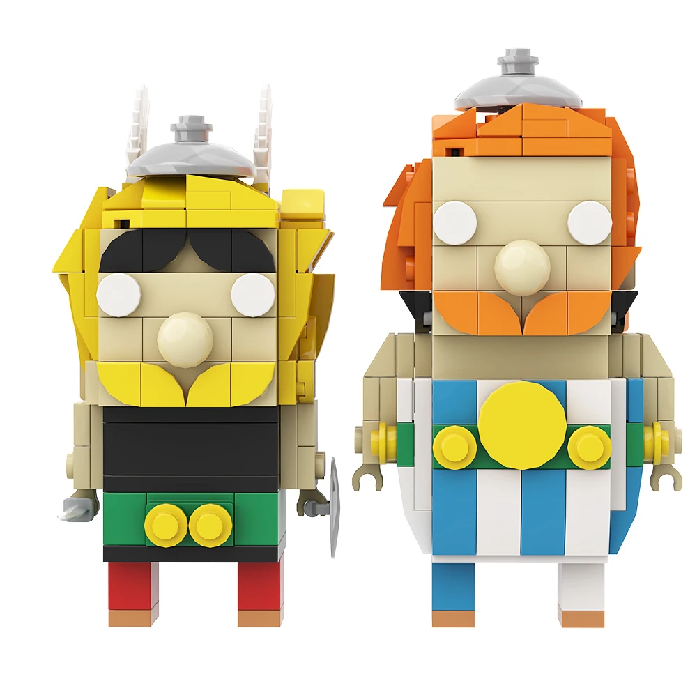 

MOC Французские комиксы Астерикс и Обеликс Brickheadzs Набор строительных блоков Фэнтези Новое деревенское приключение Кирпичная игрушка для детей Подарок