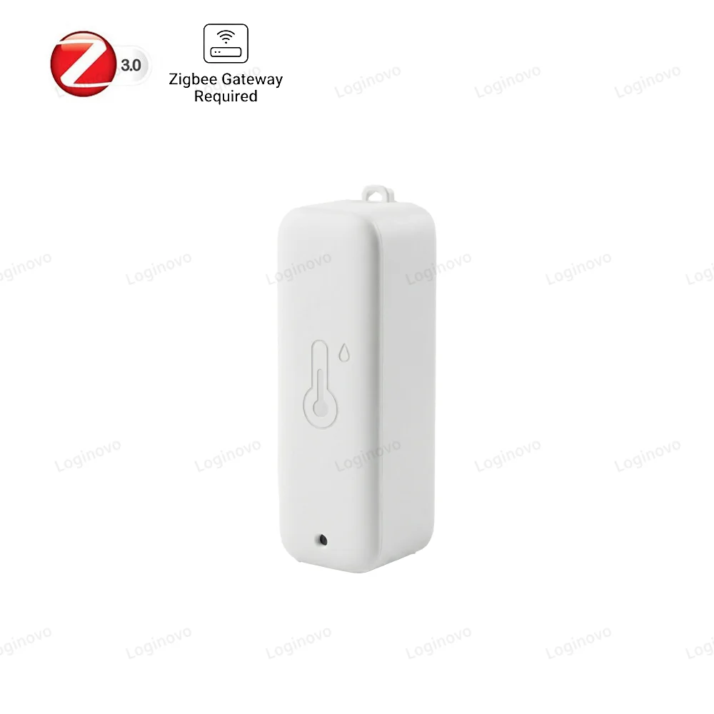 Zigbee Smart Thermometer Hygrometer IP65 Wasserdichter LCD-Temperatur- und Feuchtigkeitssensor, kompatibel mit Alexa Google Home TUYA Z2M