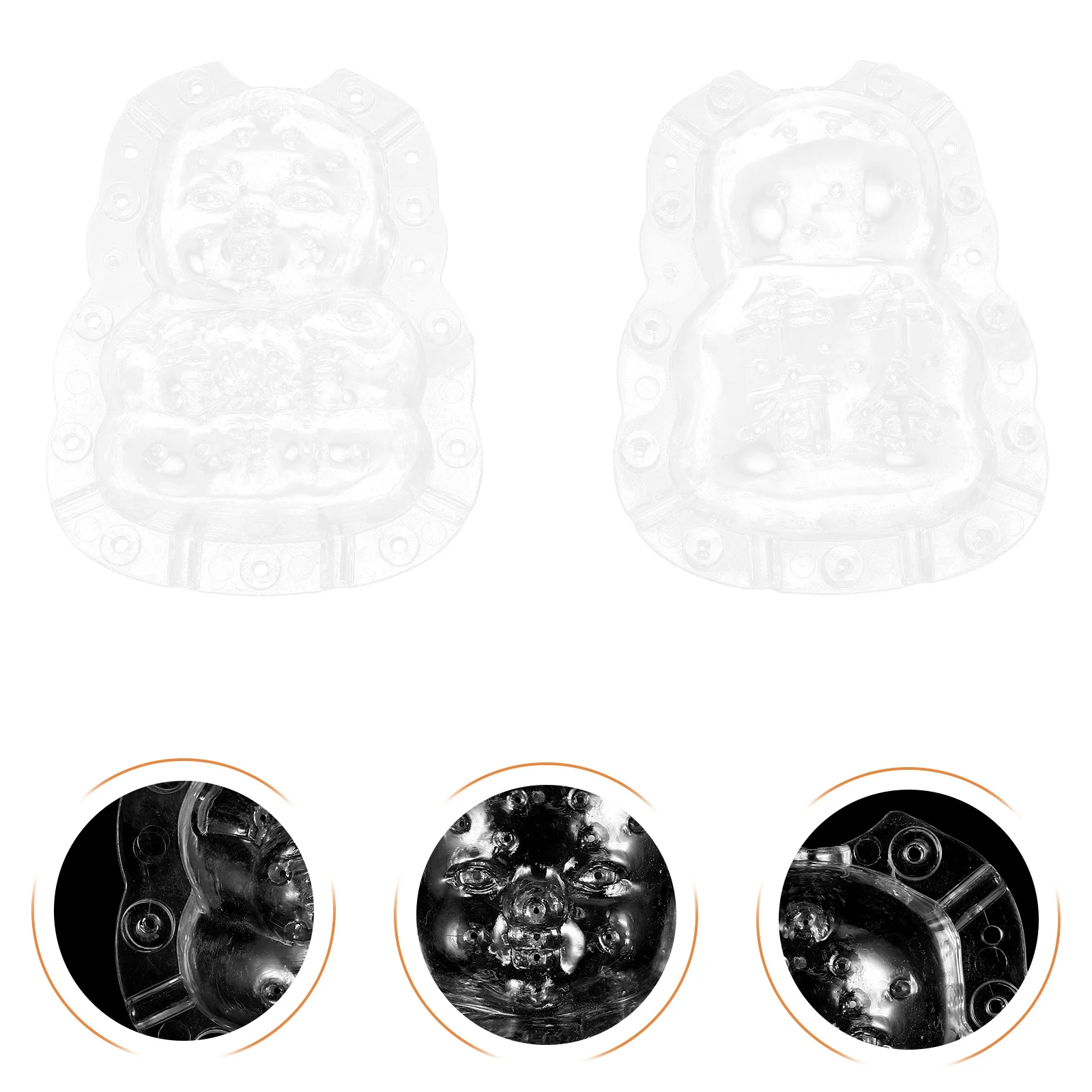 

2Pcs Fruit Shaping Mold Transparent Melon Growing Tool Sturdy Durable Easy Use Creative Gardening Lover Fruit Shaping Mold